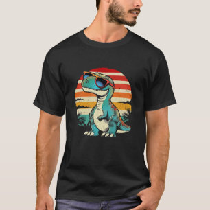 T-shirt Dinosaur T-Rex Rétro Nouveauté Hommes Enfants Femm