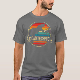T-shirt Dinosaur Technicien Autocad