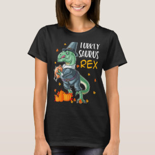 T-shirt Dinosaur Thanksgiving Boys Turkey Saurus T Rex Pil