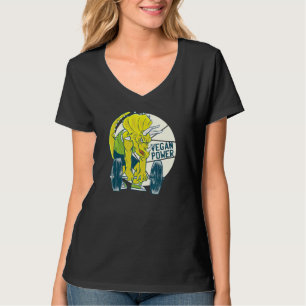T-shirt Dinosaur Tricératops entraînement Gym Veggie Veget