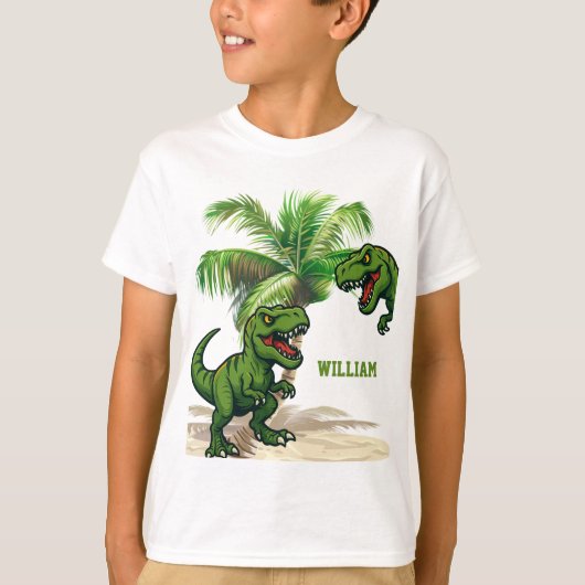 T-shirt Dinosaur Tyrannosaurus Forêt Rex (Devant)