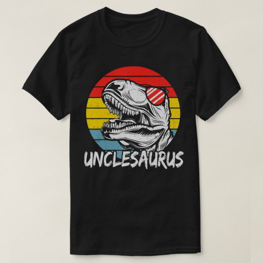 T-shirt Dinosaur Unclesaurus Uncle Sayings (Design devant)