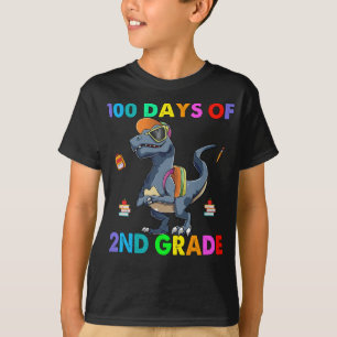 T-shirt Dinosaure 100 jours de 2e année