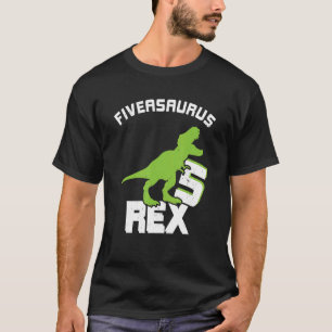 T-shirt Dinosaure 5 ans Anniversaire 5e Rex Dino Cinq Sau