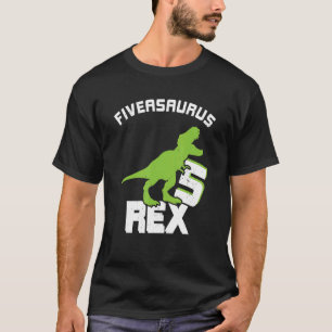 T-shirt Dinosaure 5 ans Anniversaire 5e Rex Dino Cinq Sau