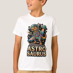 T-shirt Dinosaure Alien Astro Saurus : Astronaute Rétro Es