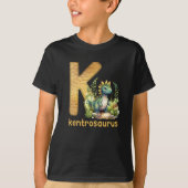 T-shirt Dinosaure Alphabet K Type Kentrosaurus (Devant)