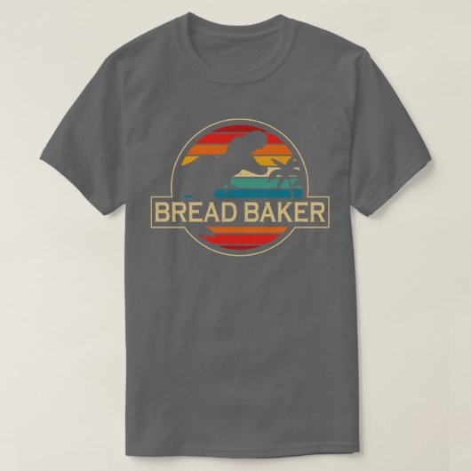 T-shirt Dinosaure Baker Pain (Design devant)