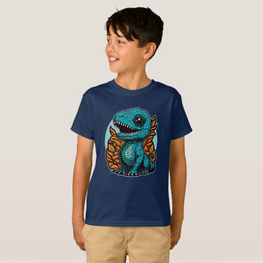 T-shirt Dinosaure Bébé mignon (Devant entier)