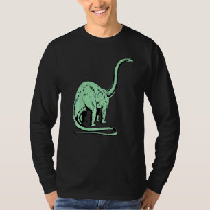 T-shirt Dinosaure Brontosaurus Mignon Pied Préhistorique D
