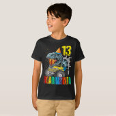 T-shirt Dinosaure Camion Monster 13e anniversaire (Devant entier)