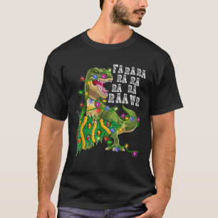 T-shirt Dinosaure Christmas Fa Ra Rawr Tree Rex Boys Xmas