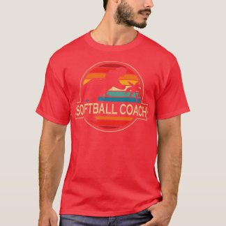 T-shirt Dinosaure Coach Softball