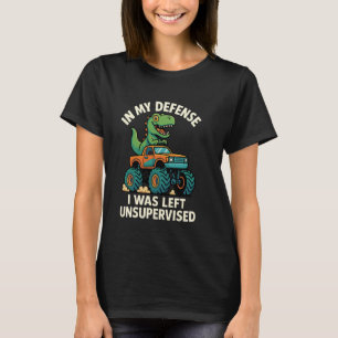 T-shirt Dinosaure Conduite Monster Camion Drôle Citation