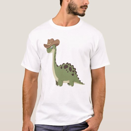 T-shirt Dinosaure Cowboy (Devant)
