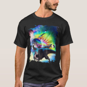 T-shirt Dinosaure cravate-Dye Espace Galaxie Dinosaures Ar