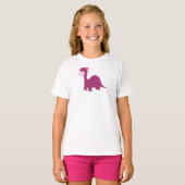 T-shirt Dinosaure Cute, Dinosaure Fille, Dinosaure Rose, D (Devant entier)