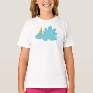 T-shirt Dinosaure d'anniversaire, Dinosaure de fête, Casqu