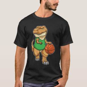 T-shirt Dinosaure dans Sports avec basket-ball