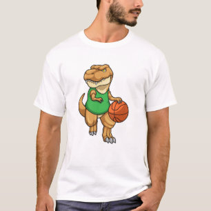 T-shirt Dinosaure dans Sports avec basket-ball