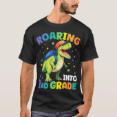 T-shirt Dinosaure de 2e année T Rex Retour à l'école (Devant)