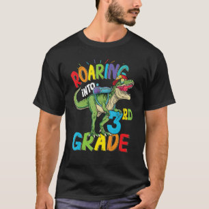 T-shirt Dinosaure De 3E Année Rôti À L'École Pour Garçon
