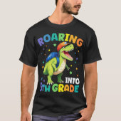 T-shirt Dinosaure de 5e année T Rex Retour à l'école (Devant)
