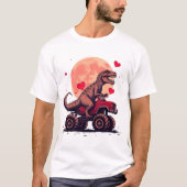 T-shirt Dinosaure de coeur dans un camion monstre : La Sai (Devant)