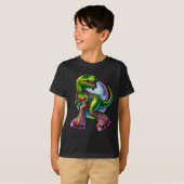 T-shirt Dinosaure de danse drôle  (Devant entier)