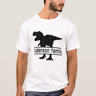 T-shirt Dinosaure de famille T-Rex personnalisable cool
