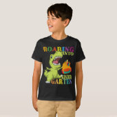 T-shirt Dinosaure de jardin d'enfants T Rex de nouveau à (Devant entier)
