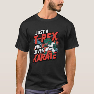 T-shirt Dinosaure de karaté mignon classique - Art martial