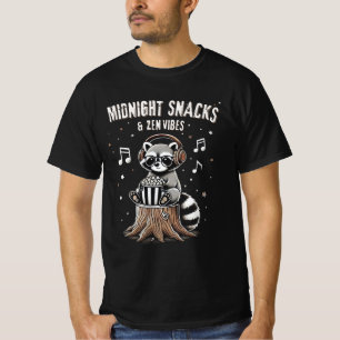 T-shirt Dinosaure de Midnight, raton laveur de Zen Vibes