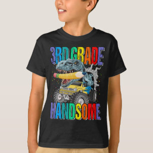 T-shirt Dinosaure de monstre de 3e année