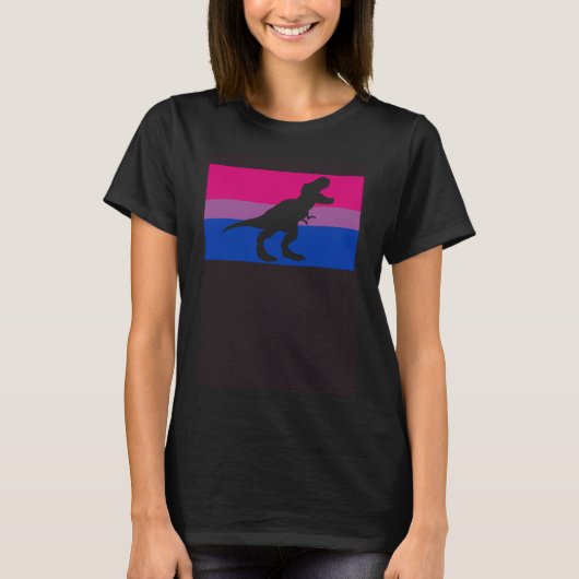 T-shirt Dinosaure de Parti Gay Bisexual Fierté S (Devant)