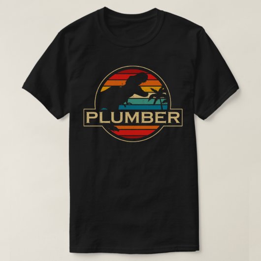 T-shirt Dinosaure de plomberie (Design devant)