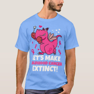 T-shirt Dinosaure de sensibilisation au cancer de l'enfant