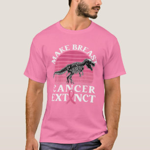 T-shirt Dinosaure de sensibilisation au cancer du sein ren