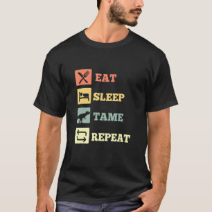T-shirt Dinosaure Dinosaure Répéter Le Jeu Du Sommeil