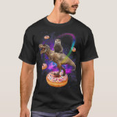 T-shirt Dinosaure Dinosaure T-Rex Donuts (Devant)