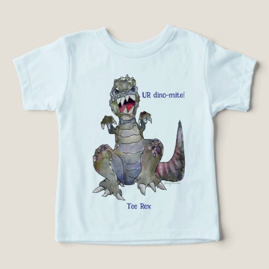 T-shirt Dinosaure Dinosaure Tee Rex (Design Recto)