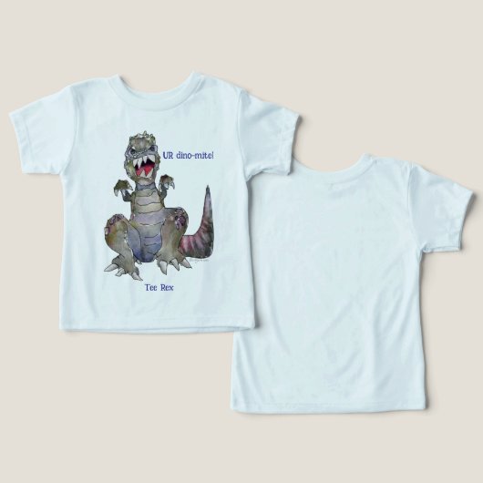 T-shirt Dinosaure Dinosaure Tee Rex (Design Recto & Verso)