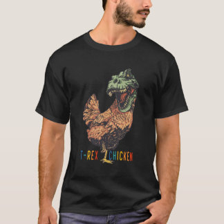 T-shirt Dinosaure drôle de poulet T-REX
