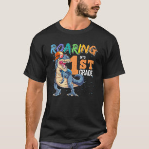 T-shirt Dinosaure Drôle Retour À L'École Roaring Dans 1Ere