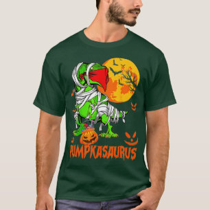 T-shirt Dinosaure Drôle Rex Citrouille de maman Halloween
