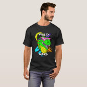 T-shirt Dinosaure dur T-Rex de partie (Devant entier)