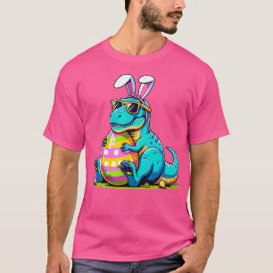 T-shirt Dinosaure Easter Bunny Egg Happy Eastrawr T Rex Ki