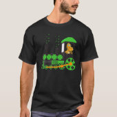 T-shirt Dinosaure En Train St Patrick's Day Train Irish Sh (Devant)