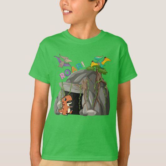 T-shirt Dinosaure et amis (Devant)