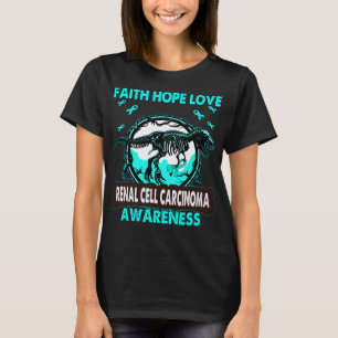 T-shirt Dinosaure Faith Hope Love RENAL CELL CARCINOMA